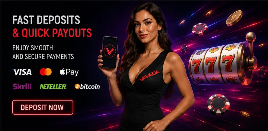 A Vavada Casino felülete asztali és mobilos képernyőn megjelenítve